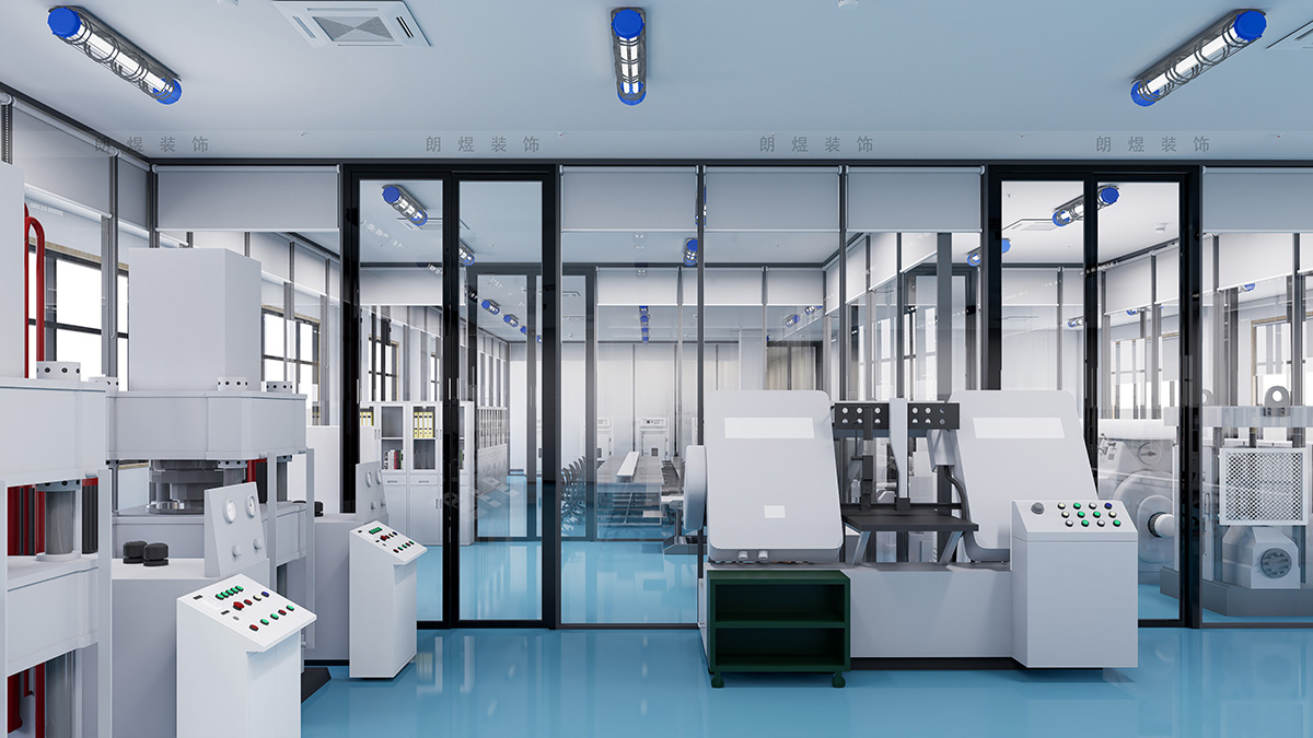 現(xiàn)代化工業(yè)制造辦公廠(chǎng)房裝修效果圖